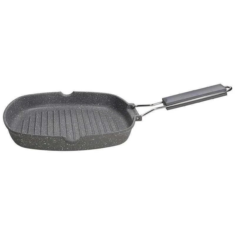 TOGNANA PADELLA IN ALLUMINIO CON MANICO PIEGHEVOLE PURE ROQ CM. 24x24 1 TOGNANA PADELLA IN ALLUMINIO CON MANICO PIEGHEVOLE PURE ROQ CM. 24x24