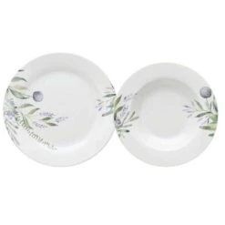 TOGNANA SERVIZIO 12 PIATTI PORCELLANA BIANCO DA TAVOLA PORTIA LINEA OLIMPIA