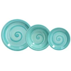 TOGNANA SERVIZIO 18 PIATTI PORCELLANA DA TAVOLA SPIN