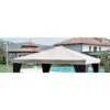 TOP COPERTURA PER GAZEBO LEGNO 3x4 POLIESTERE COLORE BIANCO. -Vendite Agrariagioiese top copertura per gazebo legno 3x4 poliestere colore bianco