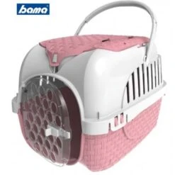Trasportino Per Cani Gatti E Coniglietti Bama VOYAGER ROSA Accessoriato Full Optional Cm. 52x33x34h