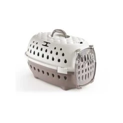 Stefanplast TRASPORTINO PER CANI TRAVEL CHIC TORTORA CHIARO BIANCO Cm. 50x34,5x32h.