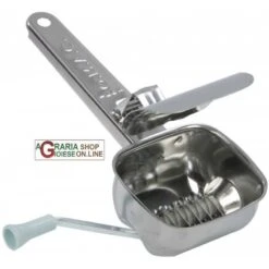 TRITAPREZZEMOLO IN ACCIAIO INOX CON COPERCHIO A MULINELLO