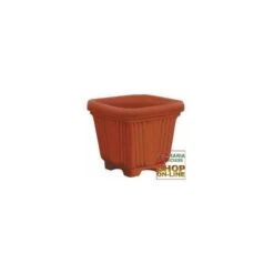 VASO QUADRO IN PLASTICA SUTRI CM. 43 X 43 X 38H -Vendite Agrariagioiese vaso quadro in plastica sutri cm 43 x 43 x 38h 1