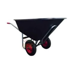 VIGOR CARRIOLA BIG CON 2 RUOTE VASCA NERA PLASTICATA LT. 240