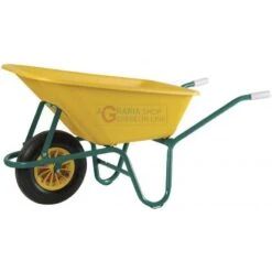 VIGOR CARRIOLA CON VASCA IN POLIPROPILENE DA LT. 100 COLORE GIALLA