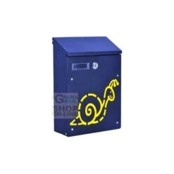 VIGOR CASSETTA PER LETTERE SOLE IN ACCIAIO NERO CM. 21x8,5x30h.