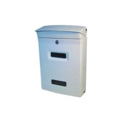 VIGOR CASSETTA POSTALE IN ALLUMINIO VILLAS BIANCO CM. 25x12x37h.