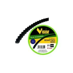 VIGOR FILO DECESPUGLIATORI SEGHETTATO NERO 12 MT MM. 3,5