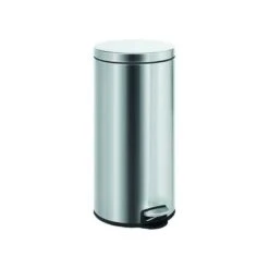 VIGOR PATTUMIERA A PEDALE INOX 30 LITRI CM. 29x65h.