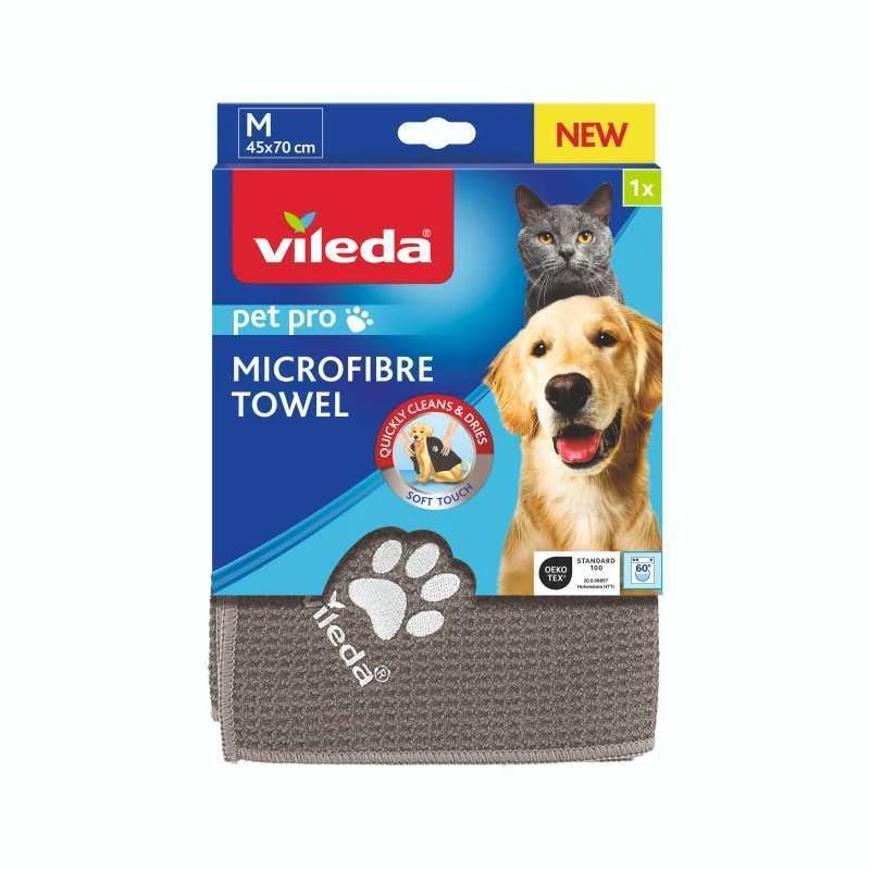 VILEDA PET PANNO IN MICROFIBRA CM. 45x70 MISURA M 1 VILEDA PET PANNO IN MICROFIBRA CM. 45x70 MISURA M
