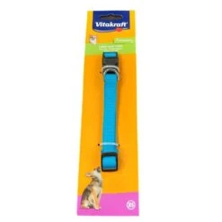VITAKRAFT COLLARE PER CANI IN NYLON AZZURRO CM. 1,5x30 TAGLIA XS
