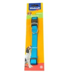 VITAKRAFT COLLARE PER CANI IN NYLON AZZURRO CM. 2,0x47 TAGLIA M