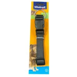 VITAKRAFT COLLARE PER CANI IN NYLON NERO CM. 2,5x52 TAGLIA L