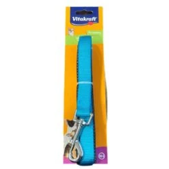 VITAKRAFT GUINZAGLIO PER CANI IN NYLON AZZURRO CM. 2x120 TAGLIA XS - S