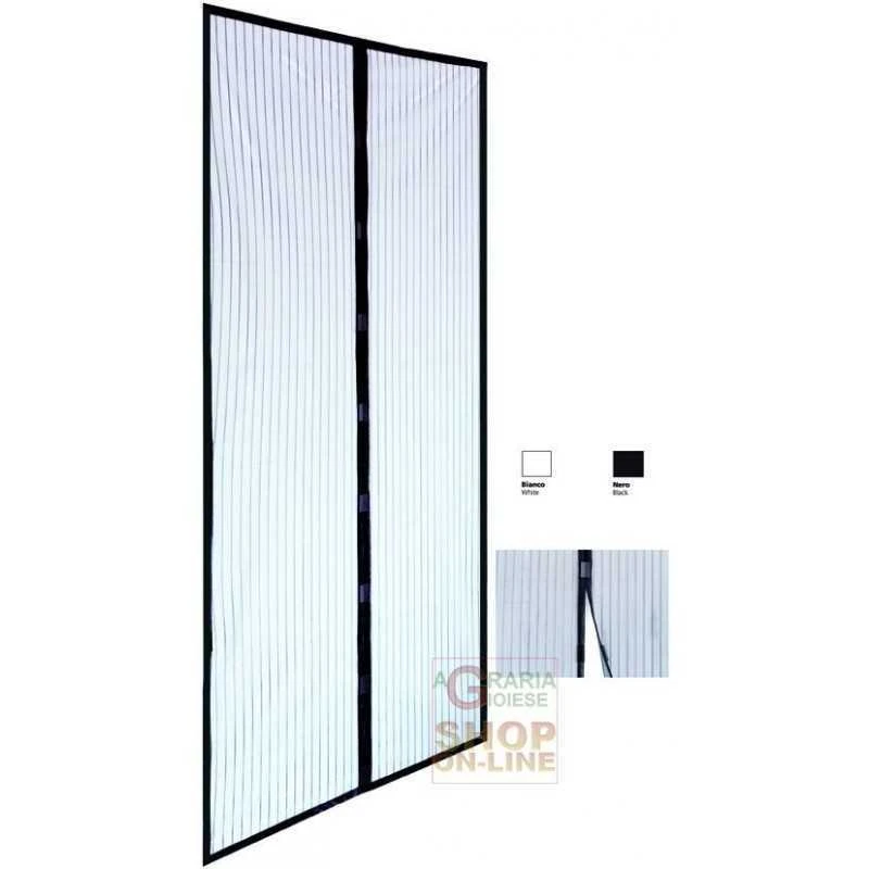 ZANZARIERA A STRISCE MAGNETIC A 2 BANDELLE NERA CM. 120X240 1 ZANZARIERA A STRISCE MAGNETIC A 2 BANDELLE NERA CM. 120X240