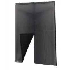 ZANZARIERA ADESIVA CON FISSAGGIO A STRAPPO IRS CM. 140x250 PER PORTA NERO