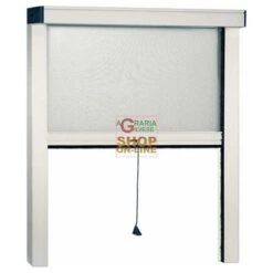 ZANZARIERA IN ALLUMINIO SOTTILE VERTICALE BIANCO CM.120X170